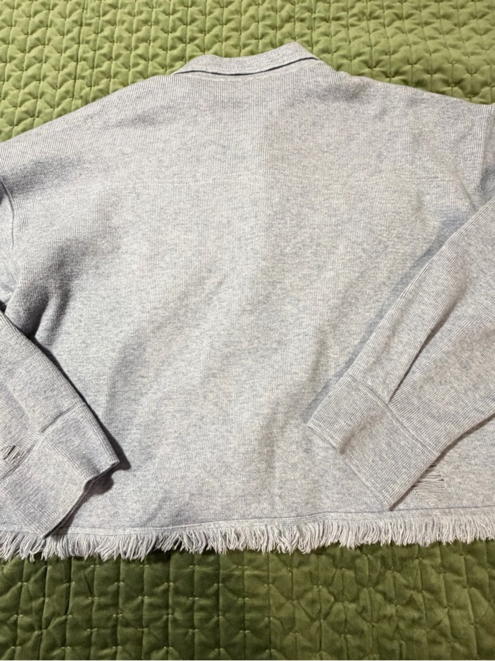Mable blue long sleeve distressed jacket sweater size small‎ - Picture 9 of 12